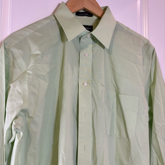 Stafford apple green button down - Picture 3 of 10